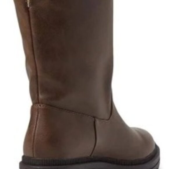 Rocket Dog Idea Brown Boot Women's Faux Fur Lining, Chunky Heel Size 8 - Picture 2 of 6